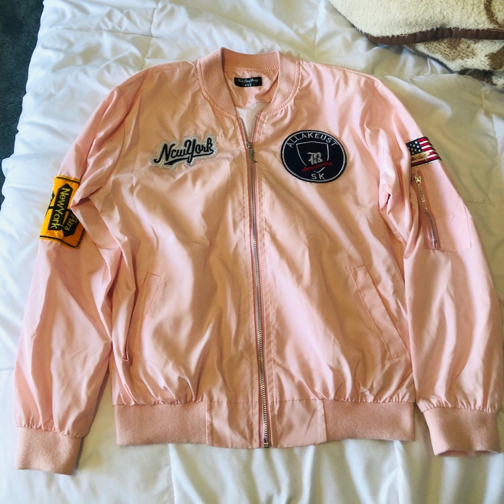Pink Varsity Jacket